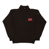Vintage brown Napapijri 1/4 Zip - mens x-large