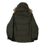 Vintage khaki Fur Trim Colmar Puffer - mens xx-large