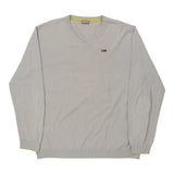 Vintage grey Napapijri Jumper - mens x-large