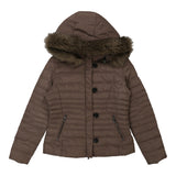 Vintage brown Armani Jeans Puffer - womens medium