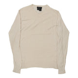 Vintage beige Dkny Jumper - mens medium