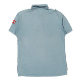 Vintage blue Napapijri Polo Shirt - mens x-large