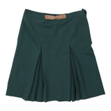 Vintage green Les Copains Midi Skirt - womens 38" waist