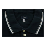 Vintage black Armani Jeans Polo Shirt - mens small