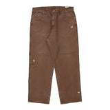 Dickies Carpenter Trousers - 38W 30L Brown Cotton