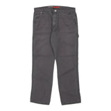 Dickies Carpenter Trousers - 36W 30L Grey Cotton