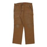 Dickies Carpenter Trousers - 38W 30L Brown Cotton