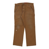 Dickies Carpenter Trousers - 38W 30L Brown Cotton