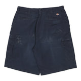 Dickies Cargo Shorts - 37W 11L Navy Cotton