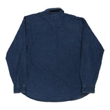Vintage blue Uomo Denim Shirt - mens x-large