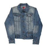 Vintage blue Kiss Miss Denim Jacket - womens x-large