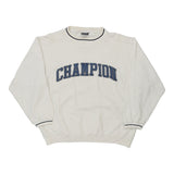 Vintage white Champion Sweatshirt - mens large