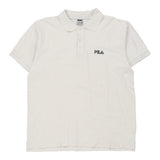 Vintage white Fila Polo Shirt - mens large