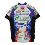 Vintage white Cycling Tinazzi Sports Top - mens small