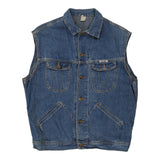 Vintage blue Cover Denim Gilet - mens x-large