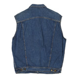 Vintage blue Cover Denim Gilet - mens x-large