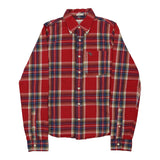 Vintage red Muscle Fit Abercrombie & Fitch Shirt - mens small