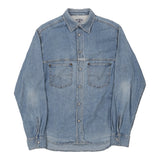 Vintage blue Replay Denim Shirt - mens x-large