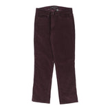 Calvin Klein Jeans Cord Trousers - 34W UK 12 Purple Cotton