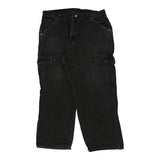 Vintage black Lee Cargo Trousers - mens 38" waist