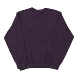 Blank Fruit Of The Loom Sweatshirt - Medium Purple Cotton Blend
