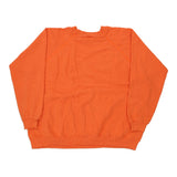 Made in USA Blank Hanes Sweatshirt - XL Orange Cotton Blend