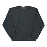 Blank Unbranded Sweatshirt - Large Grey Cotton Blend