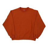 Blank Fruit Of The Loom Sweatshirt - XL Orange Cotton Blend