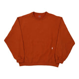Blank Fruit Of The Loom Sweatshirt - XL Orange Cotton Blend