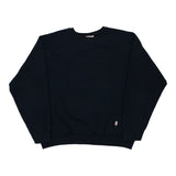 Blank Fruit Of The Loom Sweatshirt - XL Navy Cotton Blend