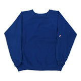 Made in USA Blank Hanes Sweatshirt - XL Blue Cotton Blend