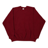 Made in USA Blank Fruit Of The Loom Sweatshirt - 2XL Red Cotton Blend