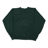 Blank Hanes Sweatshirt - XL Green Cotton Blend