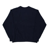 Blank Fruit Of The Loom Sweatshirt - Large Navy Cotton Blend