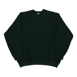 Blank Unbranded Sweatshirt - Medium Green Cotton Blend