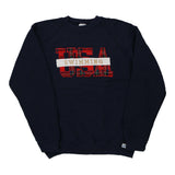 Made in USA USA Swimming Discus Athletic Sweatshirt - Large Navy Cotton Blend
