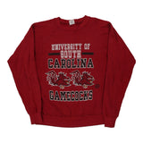 Made in USA University of South Carolina Gamecocks Ebert College Sweatshirt - Medium Red Cotton Blend