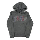 Age 10 Jeckerson Spellout Hoodie - Medium Grey Cotton