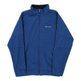 Age 11-12 Champion Track Jacket - Large Blue Polyester