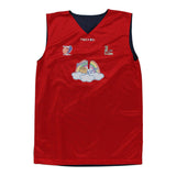 Basket Nella Valle Macron Reversible Jersey - Small Red Polyester