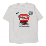 Age 12 Bingo Bikes J Graphic T-Shirt - Large White Cotton