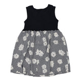 Age 10-12 Kobol Floral Dress - Medium Black Cotton