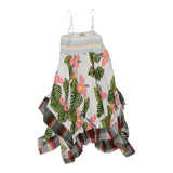 Age 14 Kids Star Floral Dress - XL White Cotton