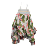 Age 14 Kids Star Floral Dress - XL White Cotton