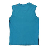 Age 13-14 Champion Graphic Vest - XL Blue Cotton