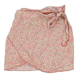 Age 8-10 Kids Company Floral Wrap Skirt - Large Pink Cotton