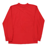Age 12-14 Nike Long Sleeve T-Shirt - Medium Red Cotton