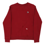 Age 14 Fila Sweatshirt - Large Red Cotton Blend