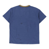 Age 7-8. All Stars Looney Tunes Warner Bros Embroidered T-Shirt - Medium Blue Cotton