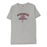 Age 13-14 Fruit Of The Loom T-Shirt - Small Grey Cotton